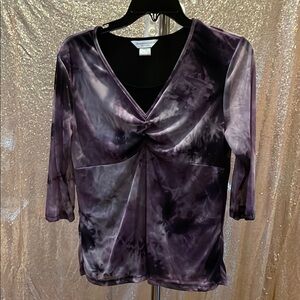 Christopher and Banks Purple Tie-Dye Blouse